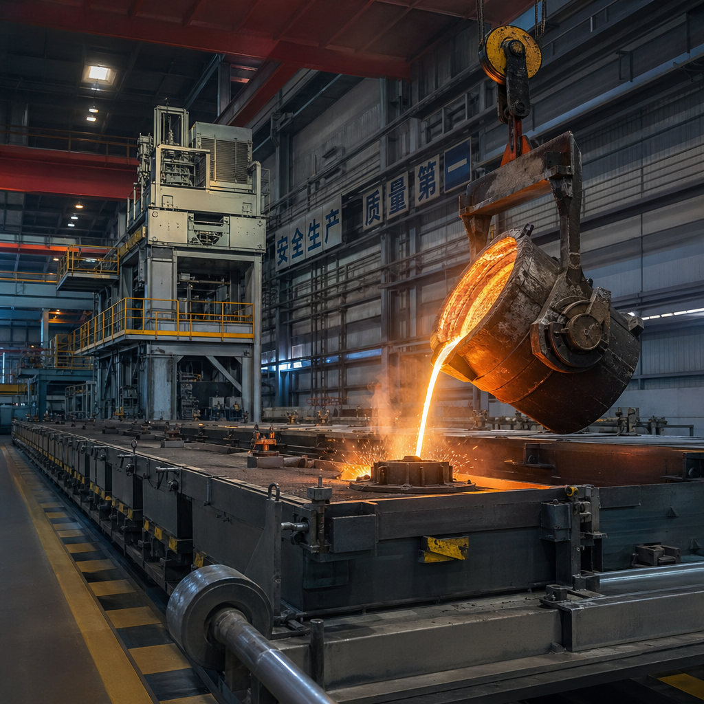 Modern sand casting foundry in China with automated molding line